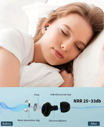 Tapón de oido para dormir con filtro